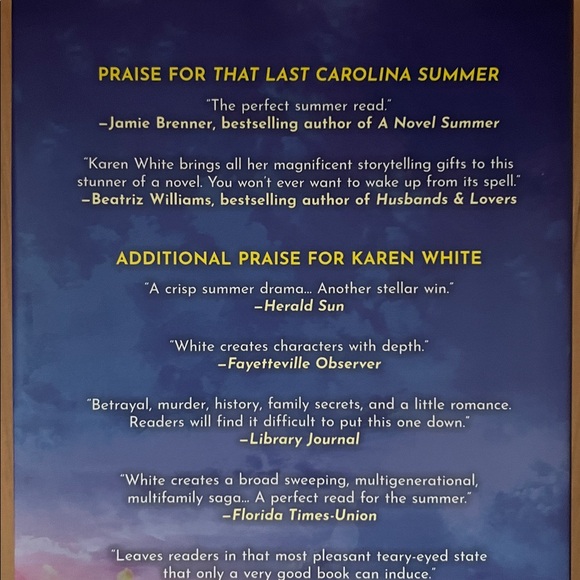 That Last Carolina Summer by Karen White - Picture 3 of 3